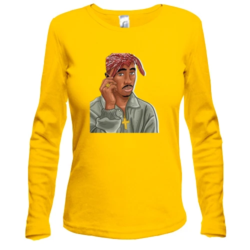 Жіночий лонгслів з 2PAC (ілюстрація)