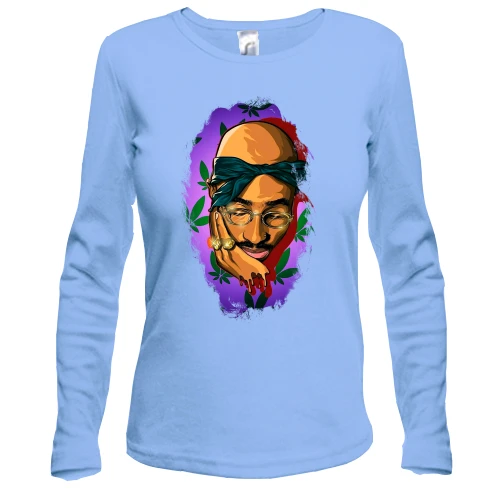 Жіночий лонгслів з 2PAC арт (2)