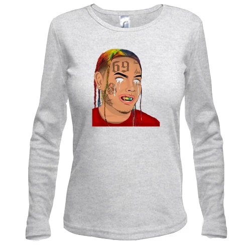 Жіночий лонгслів з 6IX 9NINE з білими очима
