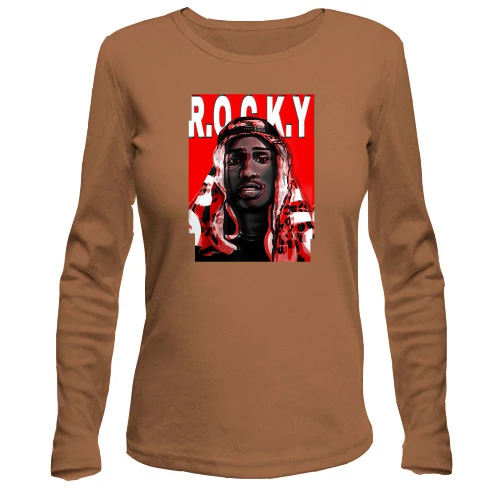 Жіночий лонгслів з Asap Rocky в хіджабі