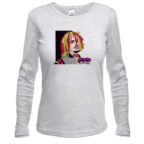 Женский лонгслив с задумчивым Lil Pump