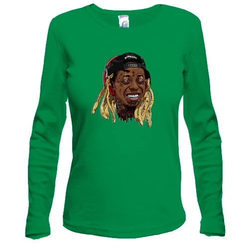Жіночий лонгслів з усміхненим Lil Wayne