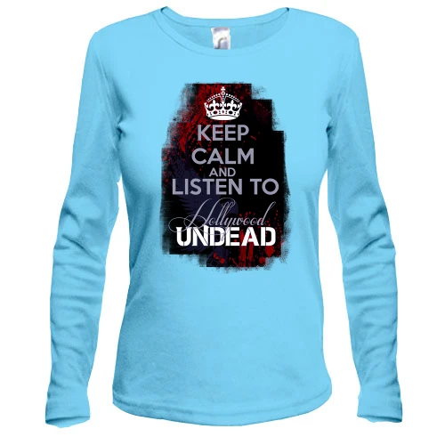 Жіночий лонгслів Keep calm and listen Hollywood Undead