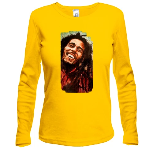 Жіночий лонгслів з усміхненим Bob Marley