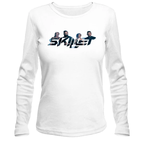 Жіночий лонгслів, білий, Skillet Band