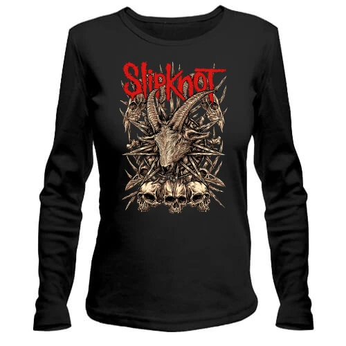 Жіночий лонгслів, чорний, Slipknot (Кістки)