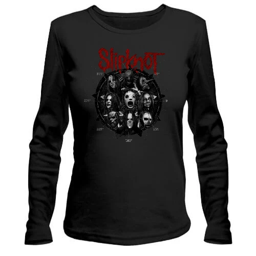 Жіночий лонгслів, чорний, Slipknot Band