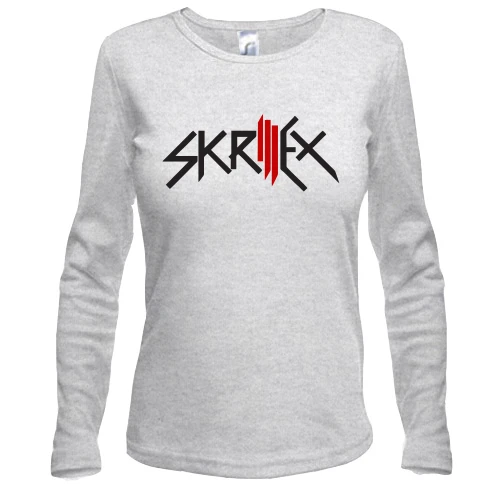 Женский лонгслив с логотипом "Skrillex"