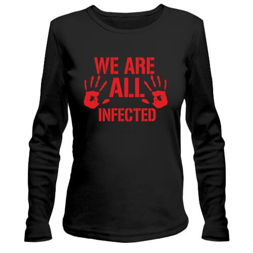 Жіночий лонгслів We are all infected