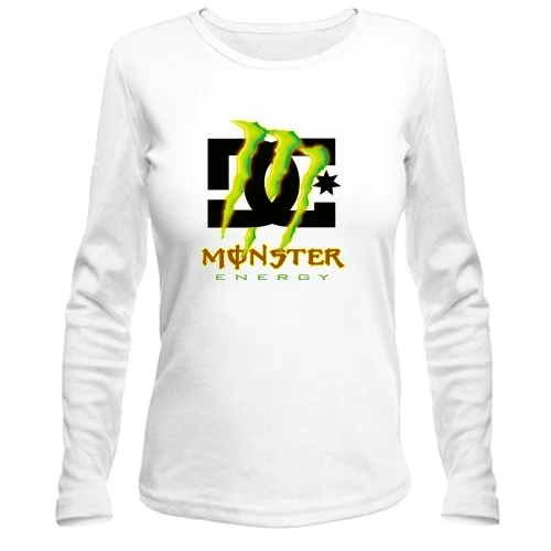 Жіночий лонгслів, Білий, DC Monster energy