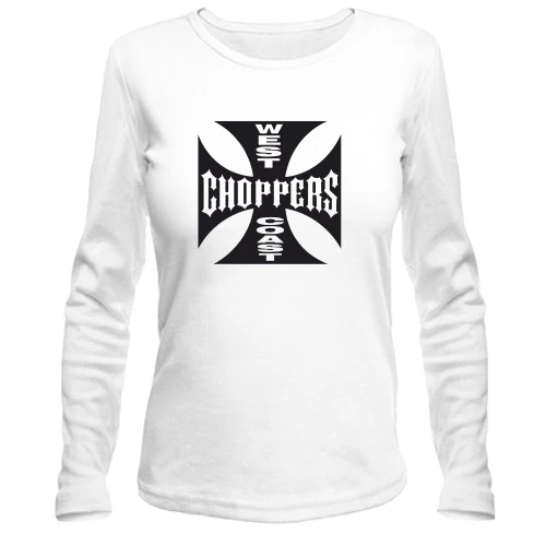 Женский лонгслив с лого West Coast Choppers