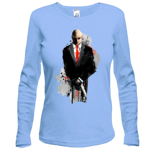 Женский лонгслив с Hitman (арт)