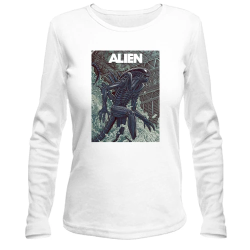 Жіночий лонгслів з постером Alien