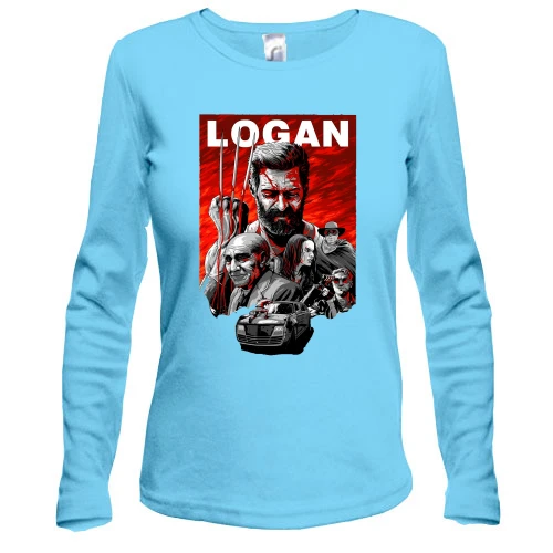 Жіночий лонгслів з постером фільму Логан (Logan)