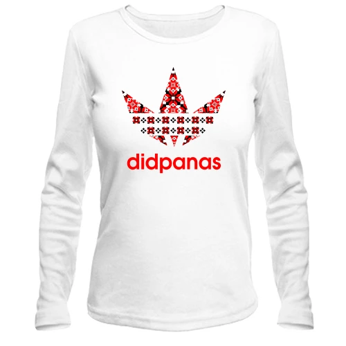 Женский лонгслив, Белый, Didpanas