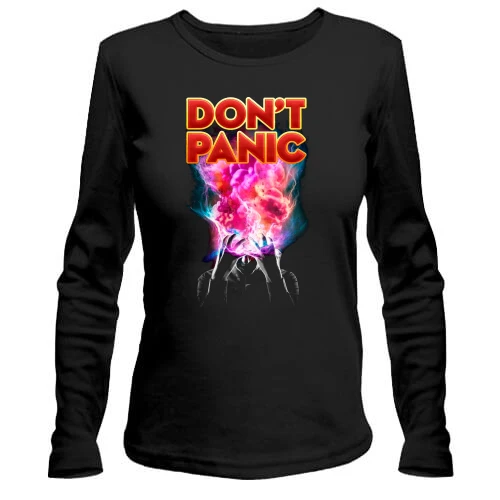 Жіночий лонгслів Don't Panic з аніме-персонажем