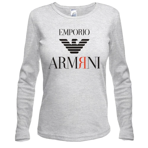 Женский лонгслив, Белый, с надписью "Армяни"
