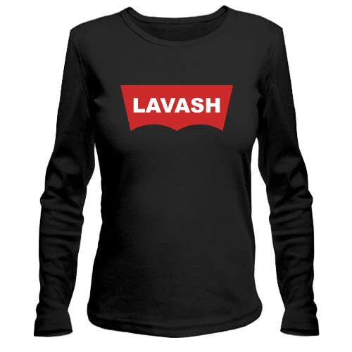 Женский лонгслив, Черный, Lavash