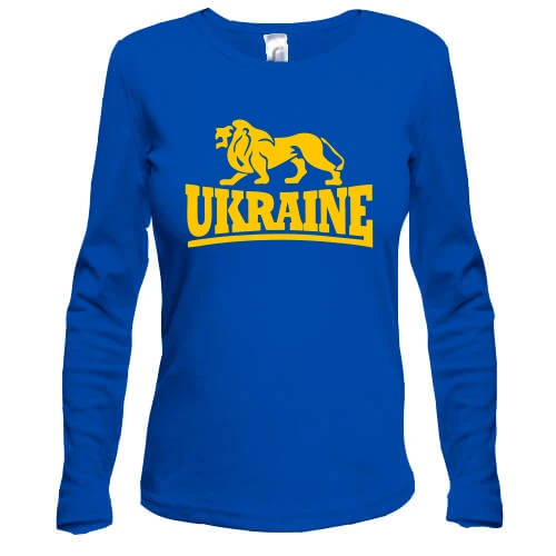 Жіночий лонгслів з написом "Ukraine"
