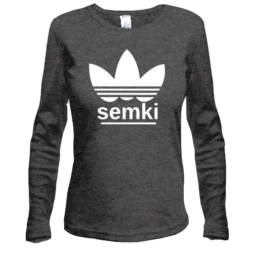 Жіночий лонгслів з написом "Semki"