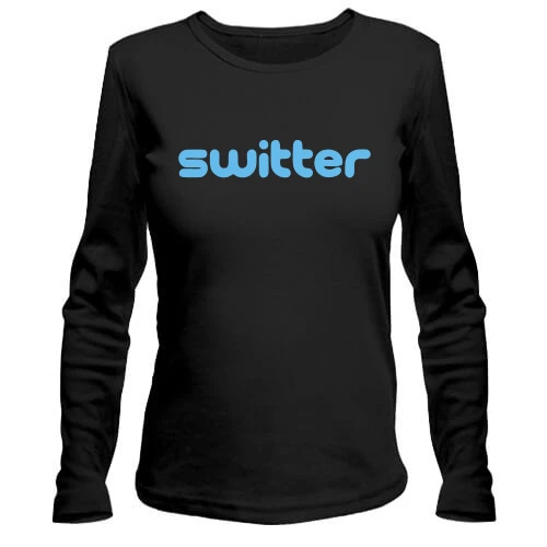 Жіночий лонгслів з написом "Switter"
