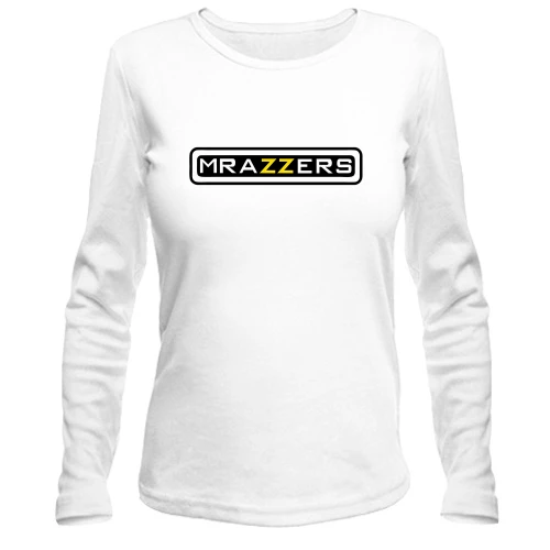 Жіночий лонгслів з написом "Mrazzers" в стилі Brazzers