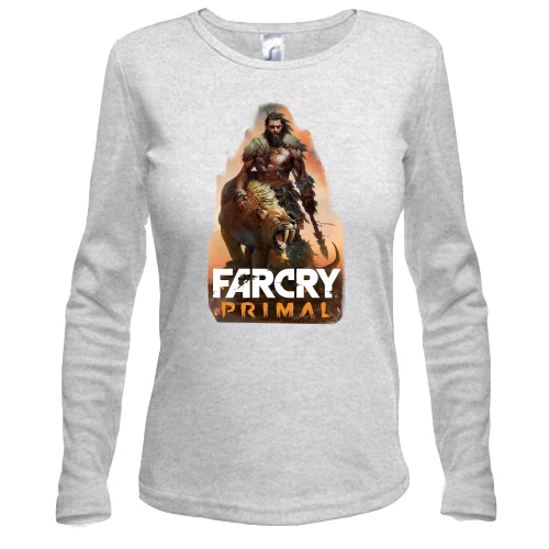 Женский лонгслив, серый меланж, Far Cry - Primal