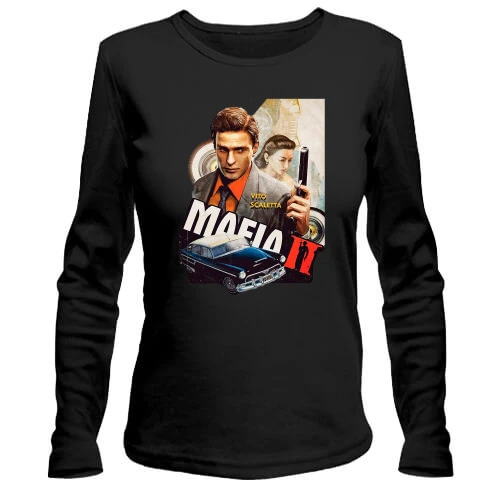 Женский лонгслив с постером к Mafia 2 - Vito Scaletta