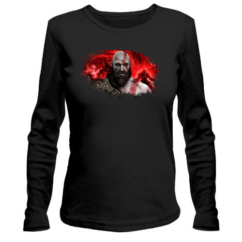 Женский лонгслив с Кратосом из God of War