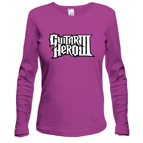 Женский лонгслив с логотипом Guitar Hero 3