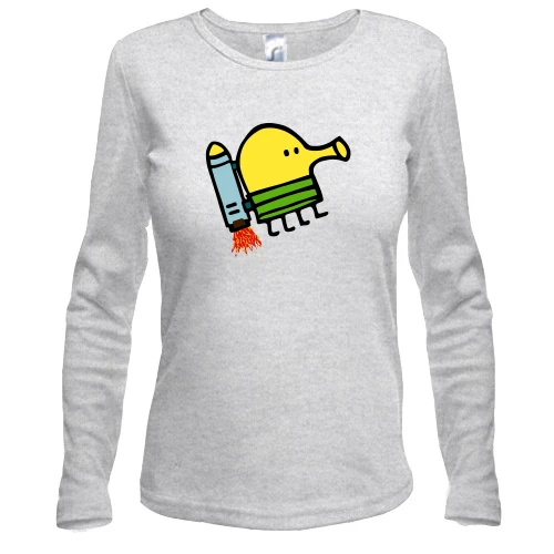 Женский лонгслив с Doodle Jump