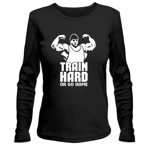 Жіночий лонгслів Train hard or go home