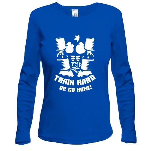 Жіночий лонгслів Train hard or go home (2)