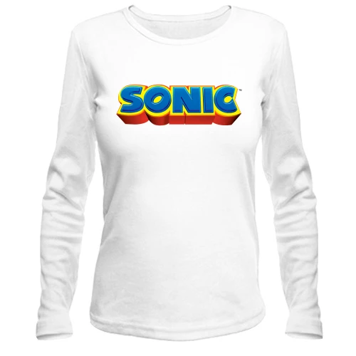 Женский лонгслив с логотипом игры SONIC