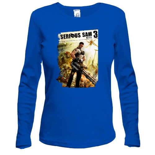 Жіночий лонгслів з постером гри Serious Sam 3