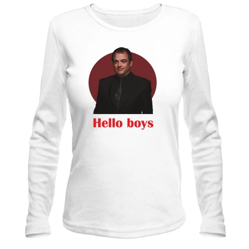 Жіночий лонгслів з Кроули - hallo boys