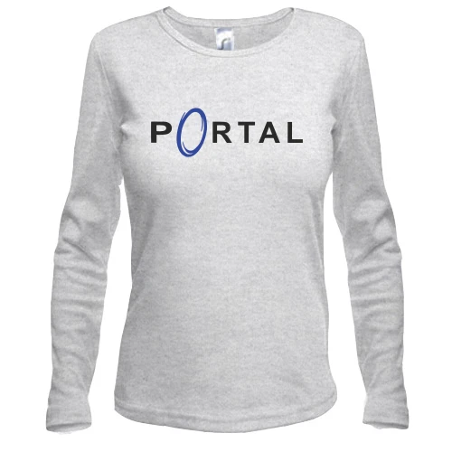 Жіночий лонгслів з логотипом гри Portal