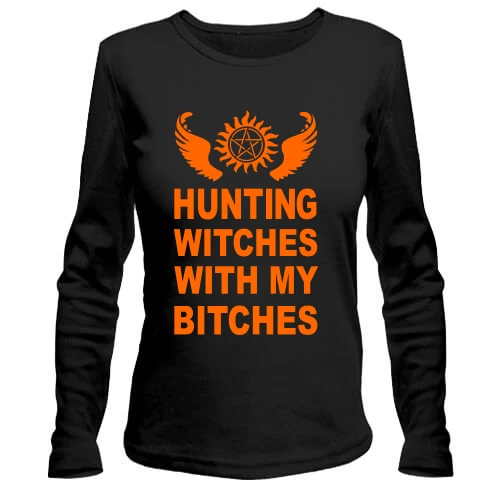 Жіночий лонгслів Hunting witches