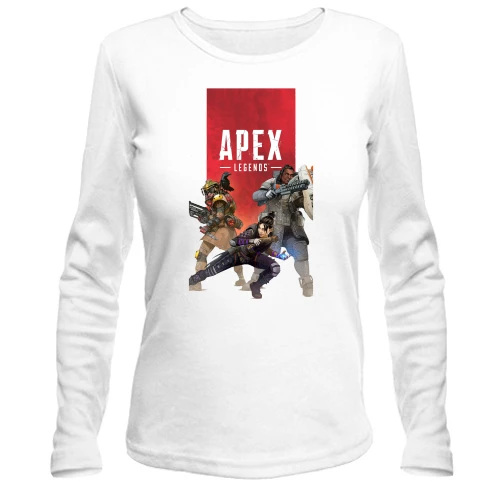 Женский лонгслив с постером игры Apex - legends