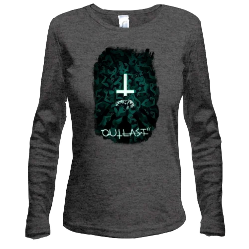 Жіночий лонгслів з постером гри Outlast