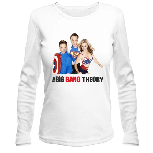 Жіночий лонгслів, Білий, The Big Bang Theory Team