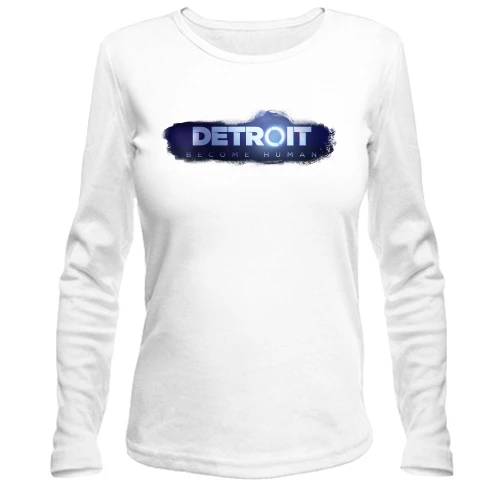 Женский лонгслив с логотипом игры: Detroit - Become Human