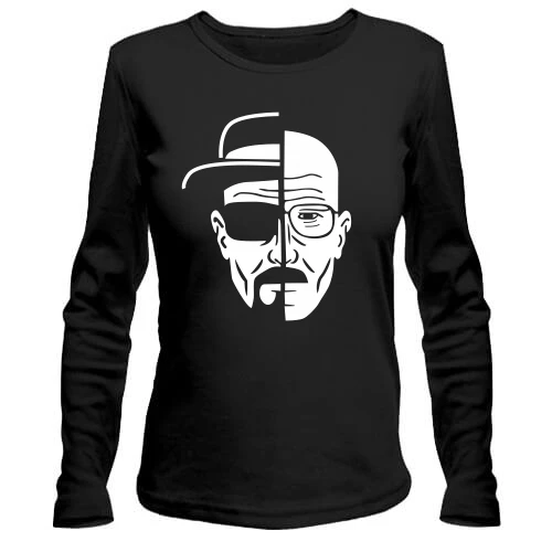 Жіночий лонгслів, Чорний, Breaking Bad - Уолт
