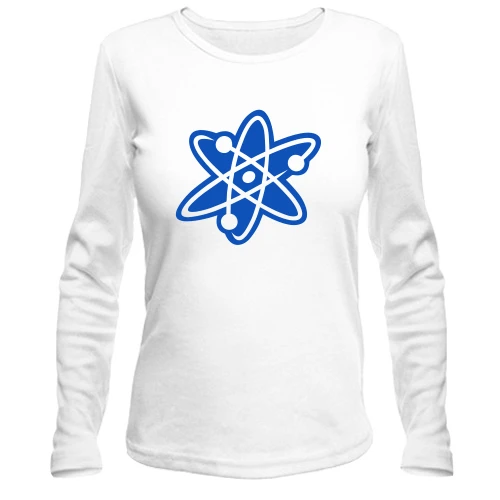 Жіночий лонгслів, білий, The Big Bang logo