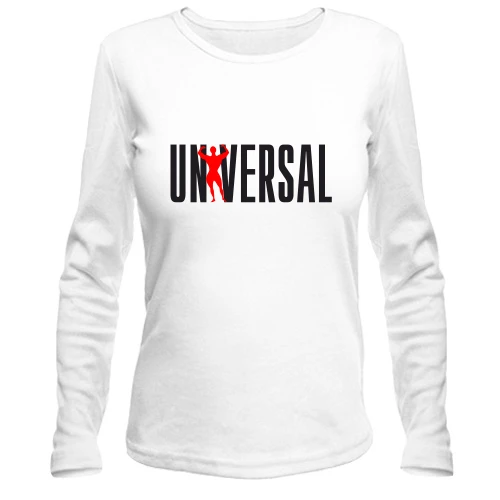 Женский лонгслив, Белый, Universal
