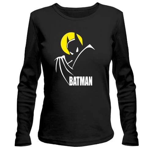 Женский лонгслив, черный, Batman (black)