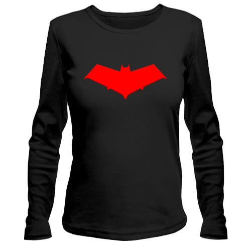 Женский лонгслив, Черный, Red Hood