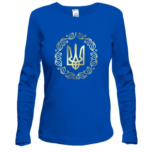 Женский лонгслив с гербом УНР