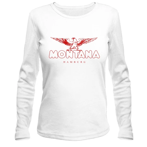 Женский лонгслив, Белый, Montana