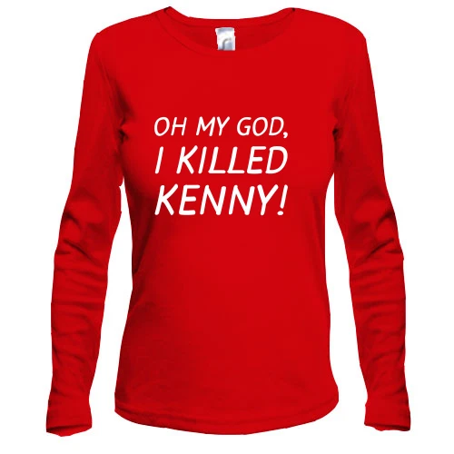 Жіночий лонгслів Oh my god, i killed Kenny